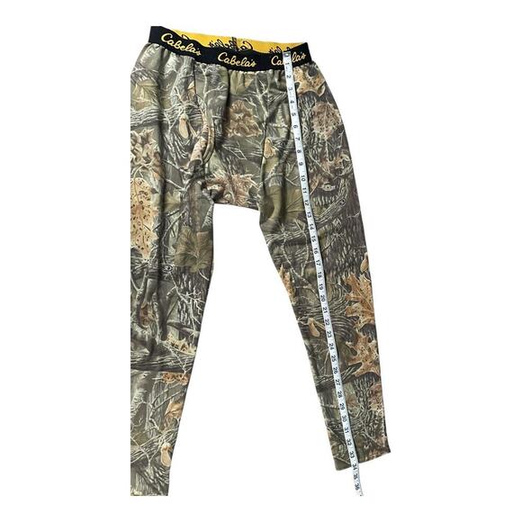 Vintage Cabela's Men's Large Regular Thermal Athletic Under Pants Hunting Camo - Picture 8 of 9